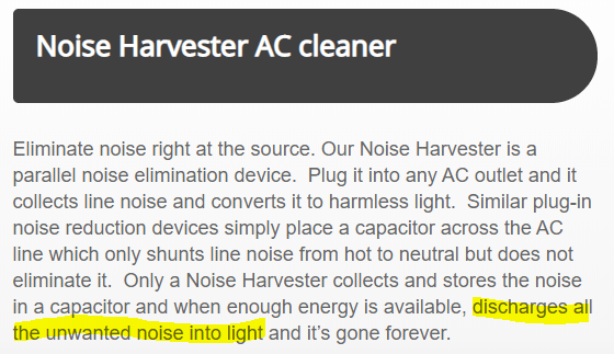 PS Audio Noise Harvester Distortion and Noise AC Cleaner Advertising.png