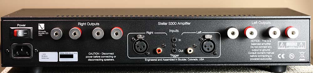 PS Audio Stellar S300 Stereo Power Amplifier Back Panel Connections Audio Review.jpg