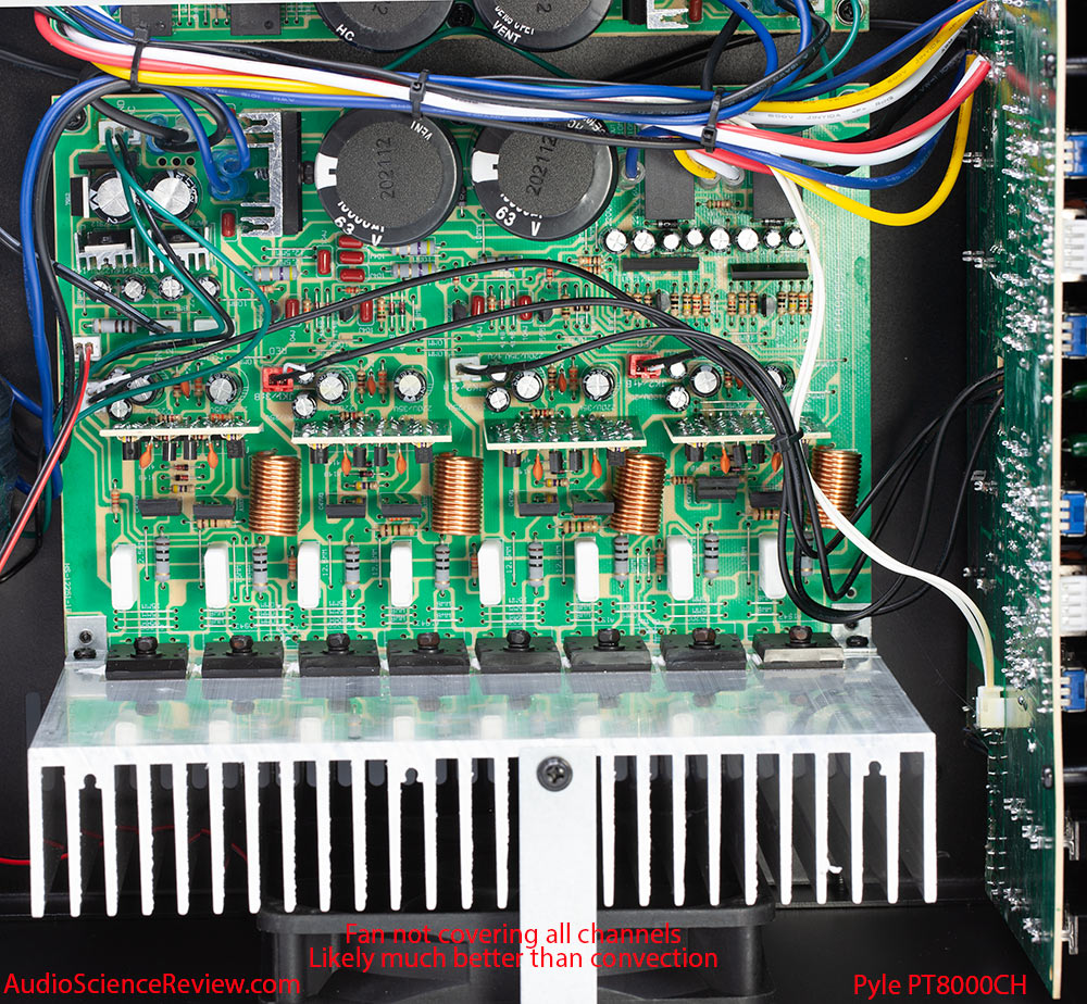 Pyle PT8000CH multichannel distribution amplifier teardown main amplifier pictures.jpg