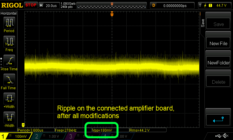 Ripple on the connected amplifier board after all modifications.png