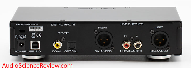 RME ADI-2 DAC FS Version 2 USB Headphone Amplifier Back Panel Connectors Inputs Outputs Review.jpg