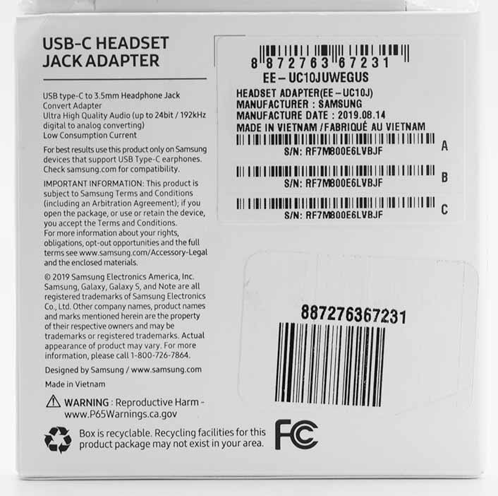 Samsung USB-C Headset Jack Adapter DAC Headphone Review package.jpg