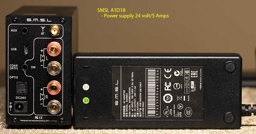 SMSL AD18 DAC Headphone and Speaker Amplifier Back Panel Power Supply Audio Review.jpg