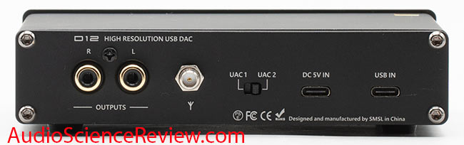 SMSL D12 Stereo DAC USB Bluetooth back panel usb-c Playstation Xbox Review.jpg