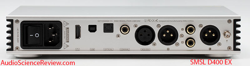 SMSL D400 EX high-end stereo USB balanced DAC back panel Review.jpg