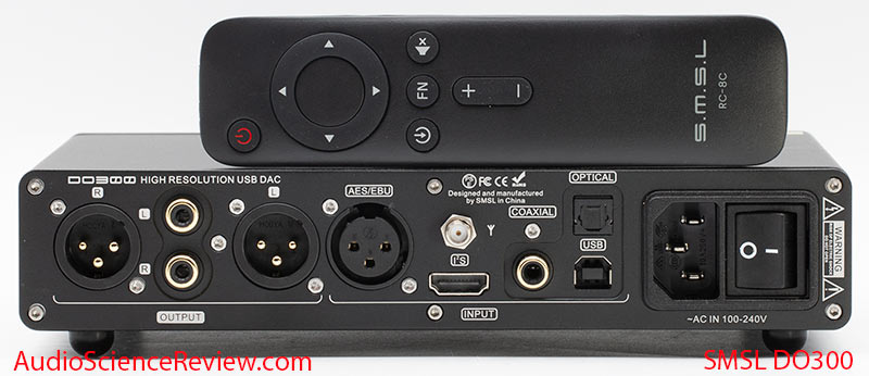 SMSL DO300 Stereo USB DAC Balanced Remote Control Back Panel Review.jpg