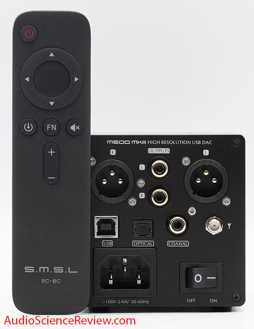SMSL M500 MKⅢ stereo USB Balanced DAC MQA remote back panel Review.jpg