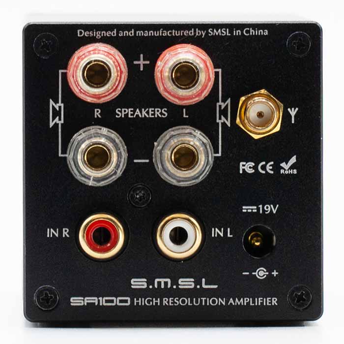 SMSL SA100 Bluetooth Amplifier Back Panel Connectors Audio Review.jpg