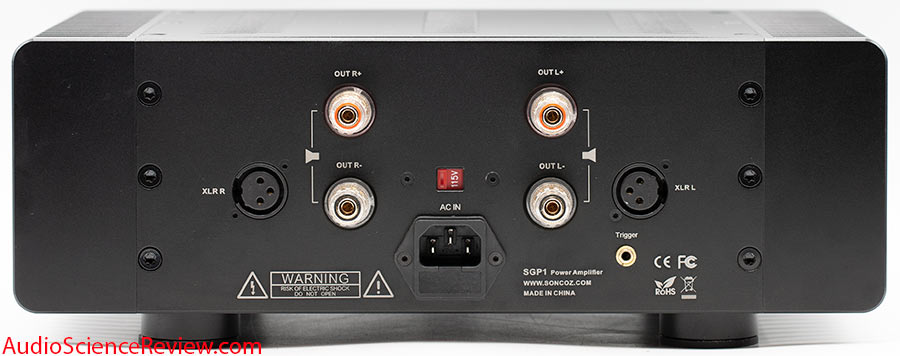 Soncoz SGP1 Stereo Power Amplifier Balanced class AB back panel review.jpg