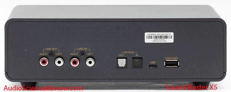 Sound Blaster X5 PC Stereo Audio USB ADC interface DAC headphone amplifier bluetooth back pane...jpg