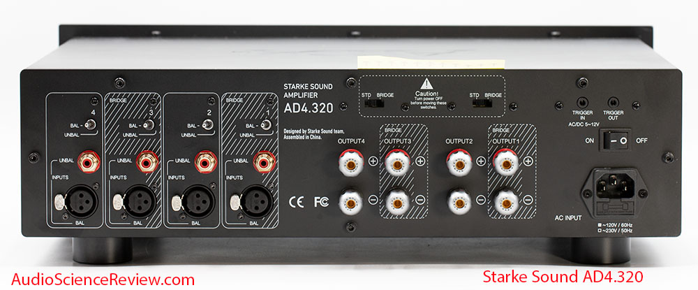 Starke Sound AD4.320 Review back panel Multichannel Amplifier.jpg