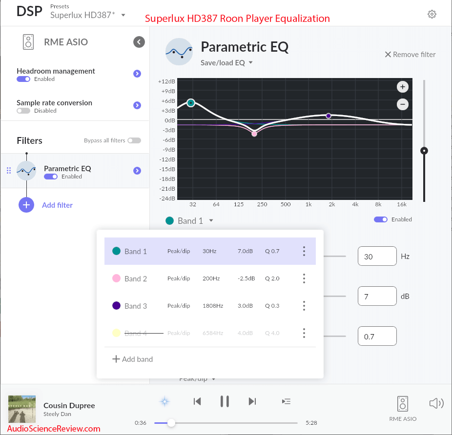 Superlux HD387 Equalization EQ Parametric Filter Budget IEM.png