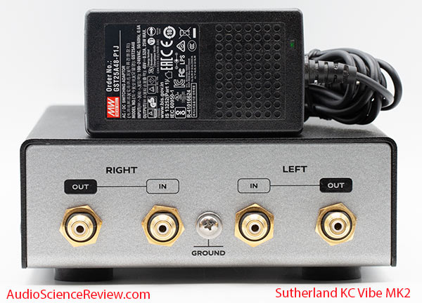 Sutherland  KC Vibe Phono pre-amp stage stereo back panel power supply review.jpg