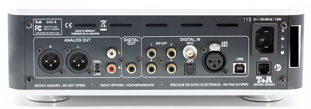 T+A DAC 8 USB Balanced Back Panel Inputs Outputs XLR Audio Review.jpg