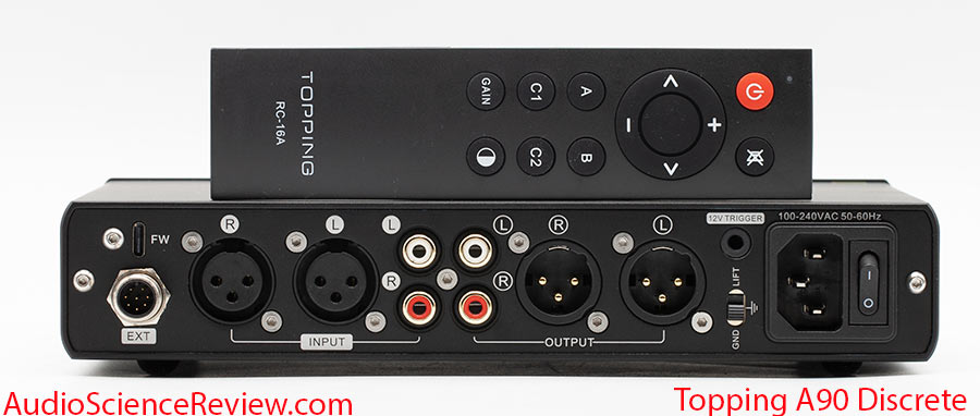 Topping A90 Discrete Review back panel Headphone Amp Preamplifier Balanced.jpg