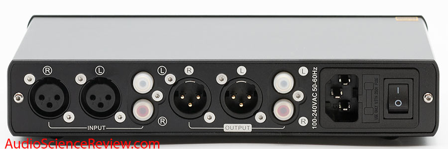 Topping A90 Headphone Amplifier Balanced Back Panel Inputs Outputs XLR Review.jpg