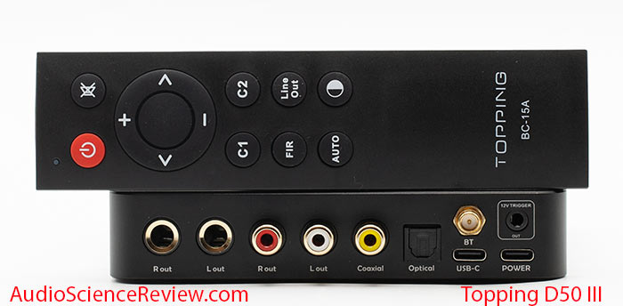 Topping D50 III RCA Stereo DAC PEQ back panel remote control Review.jpg