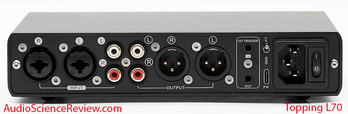 Topping L70 Balanced Headphone Amplifier Balanced Amp back panel remote Review.jpg