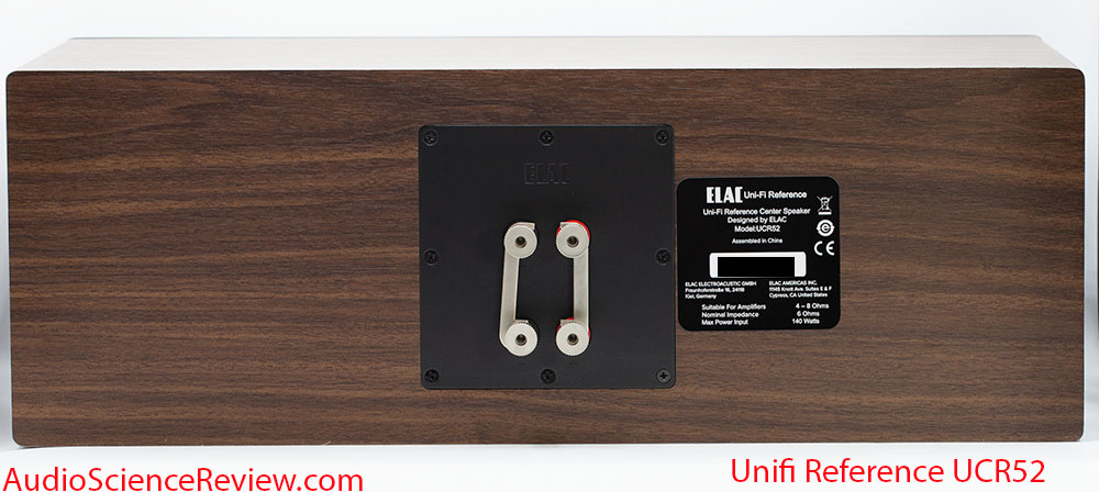 Unifi Reference UCR52 Review back panel binding posts Center Home Theater Speaker.jpg