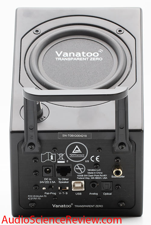 Vanatoo T0 Powered Monitor Speaker DAC Back Panel Connectors USB Audio Review.jpg