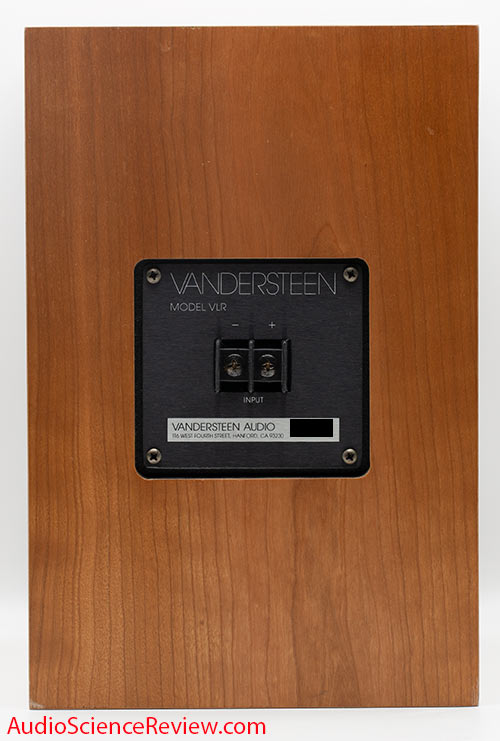 Vandersteen VLR Bookshelf Speaker review back panel Coaxial.jpg
