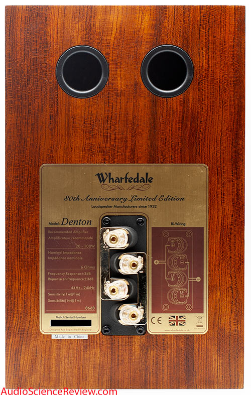 Wharfedale Denton 80th Anniversary Bookshelf Speaker back panel vintage Review.jpg