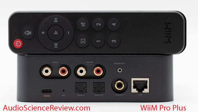 WiiM Pro Plus streamer airplay wifi chromecast roon pramp back panel toslink in out review.jpg