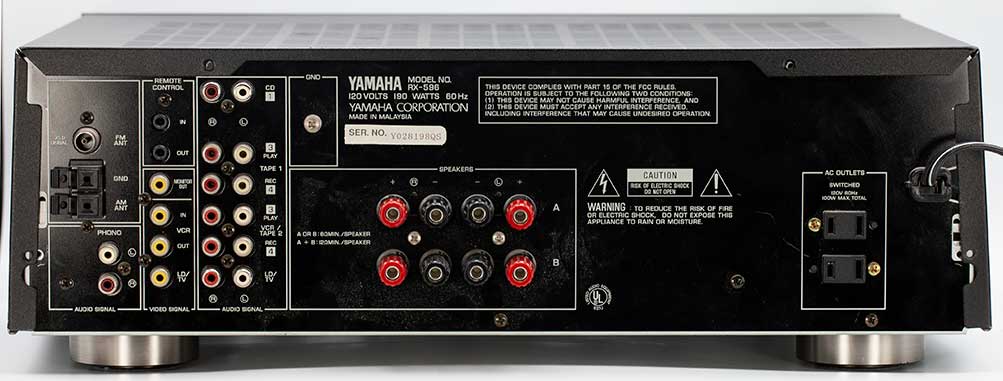 Yamaha RX-596 Stereo Receiver Back Panel Repair Audio Review.jpg